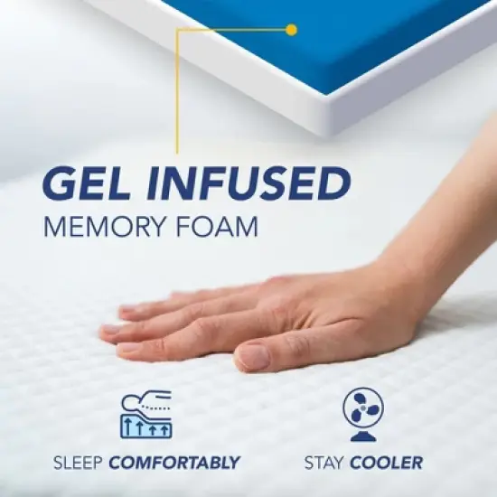 Dynasty Mattress 12" CoolBreeze Gel Memory Foam Mattress Bed for Campers, Trailers, Travel, RV King Size image {4}