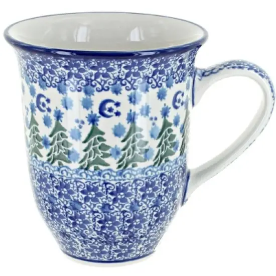 Blue Rose Polish Pottery 826 Ceramika Artystyczna Large Coffee Mug image {13}