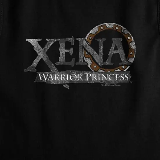Women's Xena Battered Logo Sleeveless Crop Top Tank image {1}