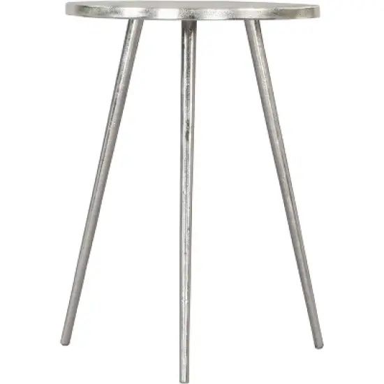 Kane Side Table Aluminum Silver - ZM Home image {3}