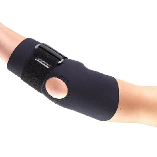 OTC Elbow Support, Encircling Support Strap, Neoprene, Black image {3}