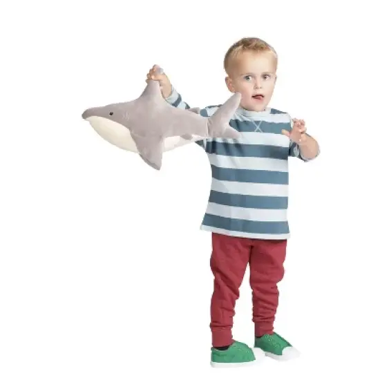 Manhattan Toy Snarky Sharky Velveteen Sea Life Toy Shark Stuffed Animal, 16" image {6}