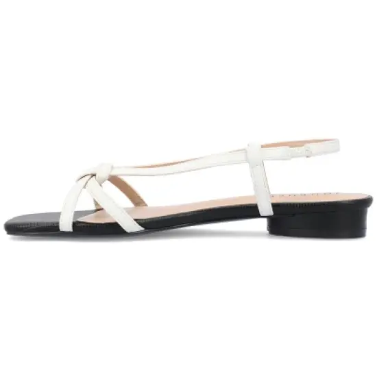 Journee Collection Womens Bridget Sling Back Low Block Heel Sandals image {1}