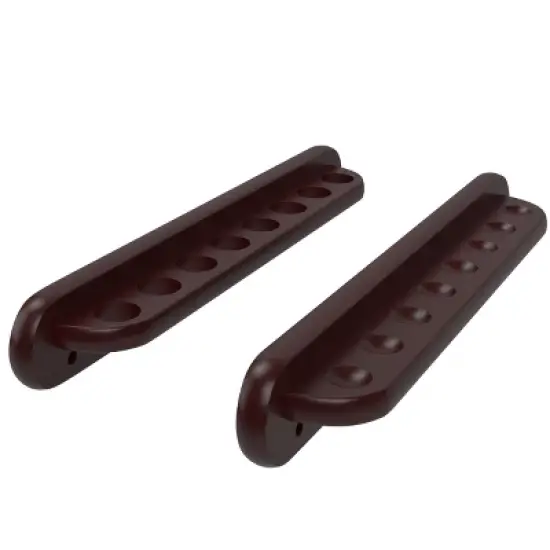 Viper Traditional 2-Piece Wall Billiard Pool Cue Rack - Mahogany image {3}