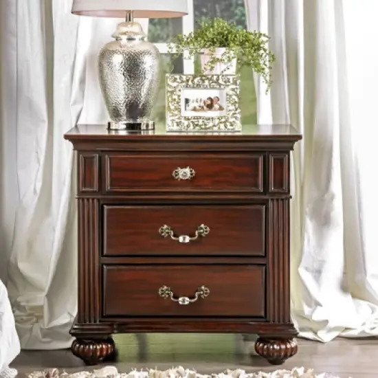 Pennings 3 Drawer Nightstand with Bun Feets - HOMES: Inside + Out image {2}