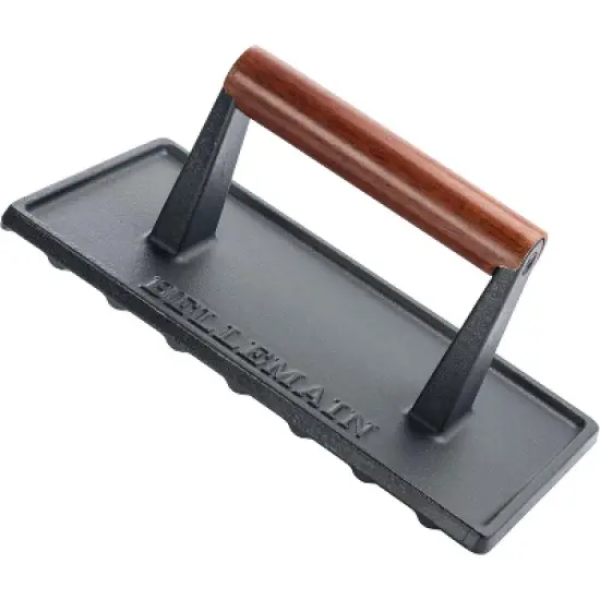Bellemain Bacon Press Rectangle Heavy-Duty Cast Iron Grill Press for Perfectly Seared Bacon, Steak & Sandwiches image {7}