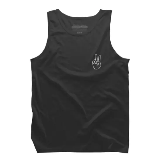 Men's Design By Humans peace By desiredesign Tank Top image {5}