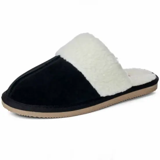 Alpine Swiss Lucy Womens Genuine Suede Memory Foam Scuff Slippers image {7}