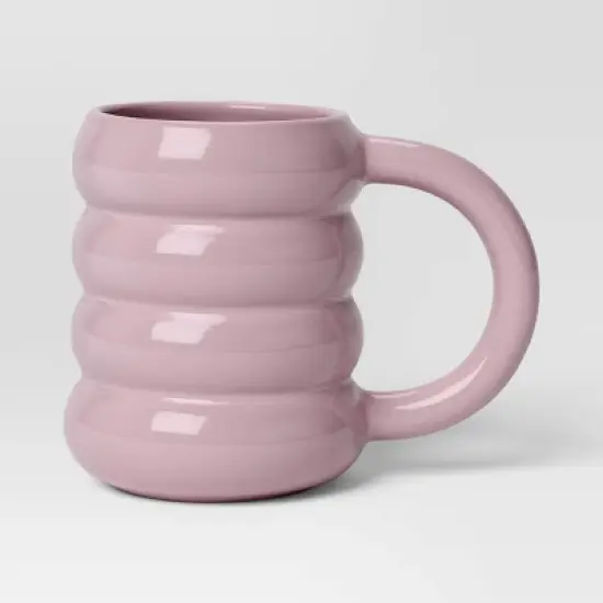 14oz Stoneware Artisan Mug Purple - Room Essentials&trade;: Coffee Cup, Microwave & Dishwasher Safe, Dorm Room Essential image {3}