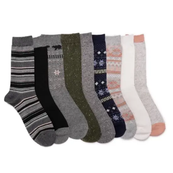MUK LUKS Women's 12 Pair Pack 8" Boot Socks image {4}