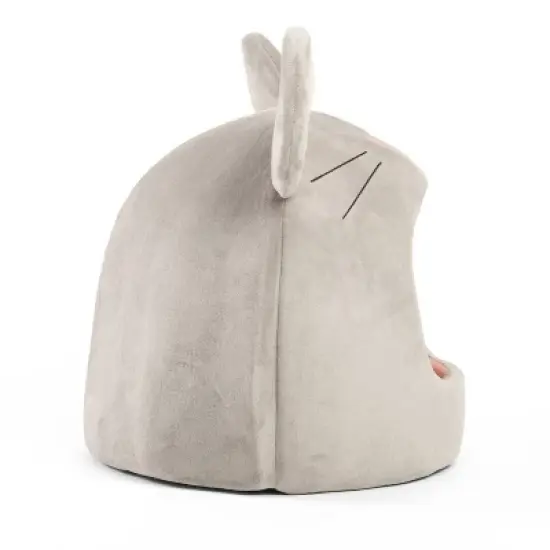 Best Friends by Sheri Meow Hut Mouse Cat Bed - Gray image {2}