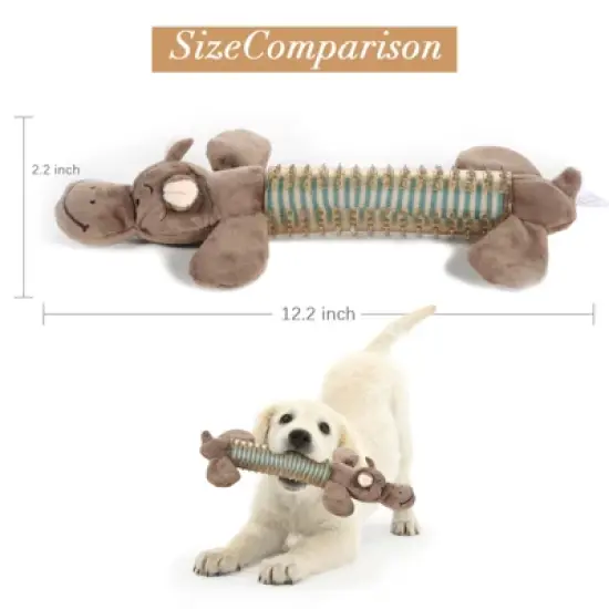 VECELA Pet Supplies Dog Toys, Dog Chew Toys for Small & Medium Dog, Biting Toys Pet Plush Rubber Toys for Teething image {2}