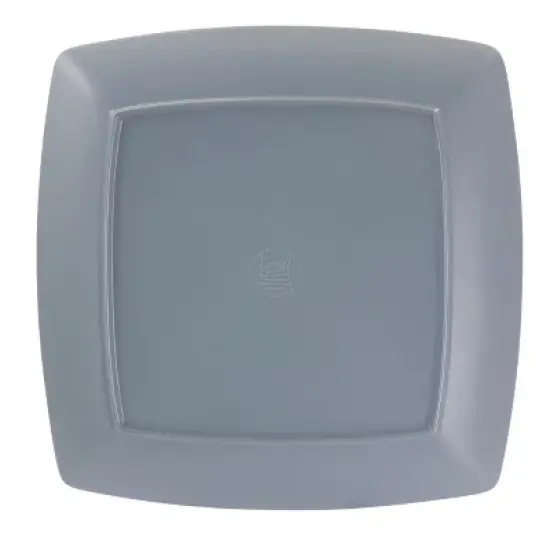 Gibson Home 12 Piece Grayson Melamine Square Dinnerware Set in Gray image {4}