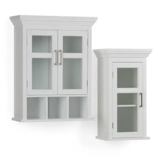Hayes Single Door Wall Cabinet White - WyndenHall image {9}
