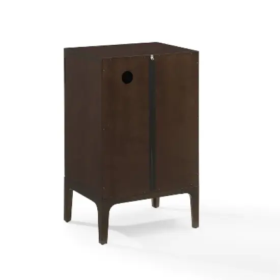 Asher Record Storage Stand Dark Brown - Crosley image {7}