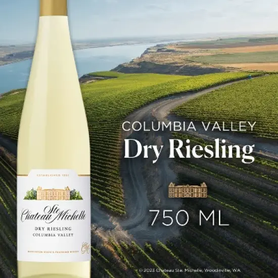 Chateau Ste. Michelle Dry Riesling White Wine - 750ml Bottle image {2}