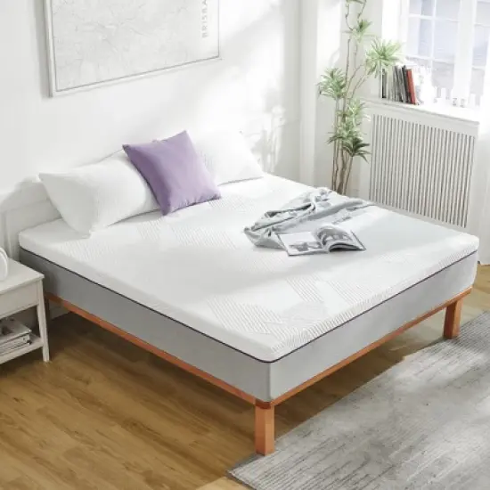 Wuleitex 12 inches No-Noise Medium  Memory Foam Mattress Infused Gel image {5}