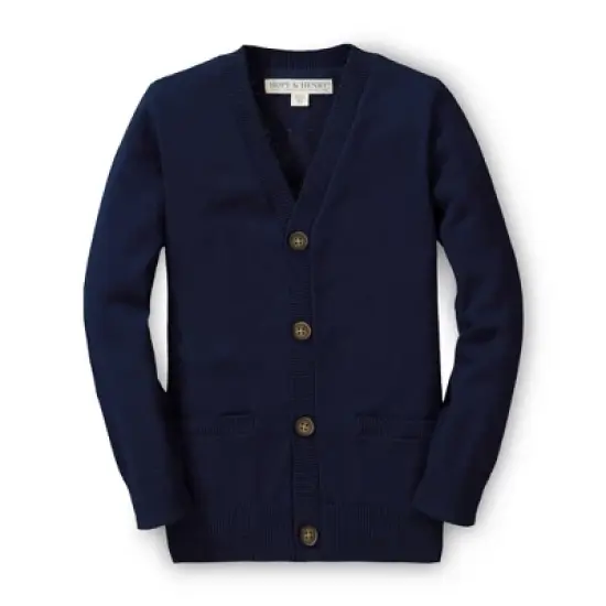Hope & Henry Boys' Fine Gauge Cardigan, Kids image {5}