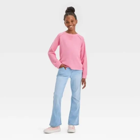Girls' Cozy Waffle Pullover - Cat & Jack&trade; image {2}