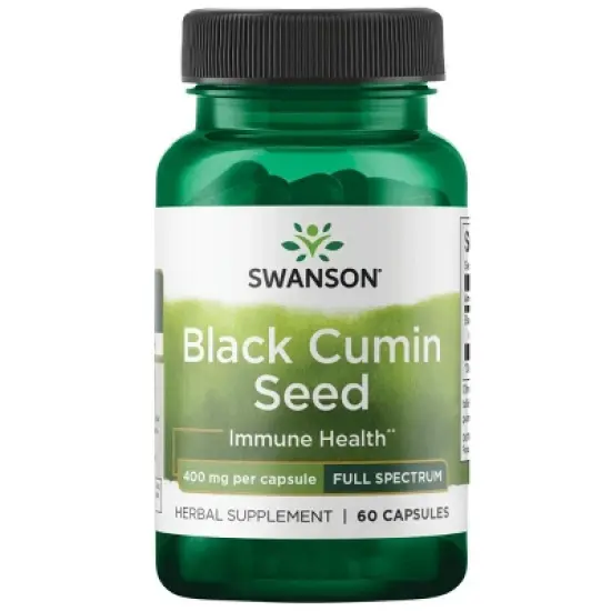 Swanson Herbal Supplements Black Cumin Seed 400 mg Capsule 60ct image {5}
