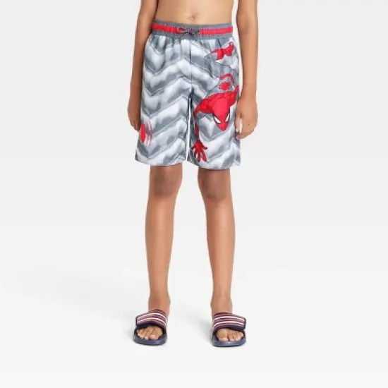 Boys' Spider-Man Swim Shorts - Gray image {3}