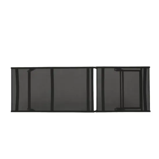 GDFStudio Simon Outdoor Aluminum and Mesh Armless Adjustable Chaise Lounge (Set of 2) image {4}