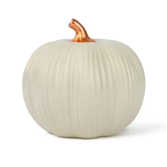 Stoneware Pumpkins White - Bullseye's Playground&trade; image {3}