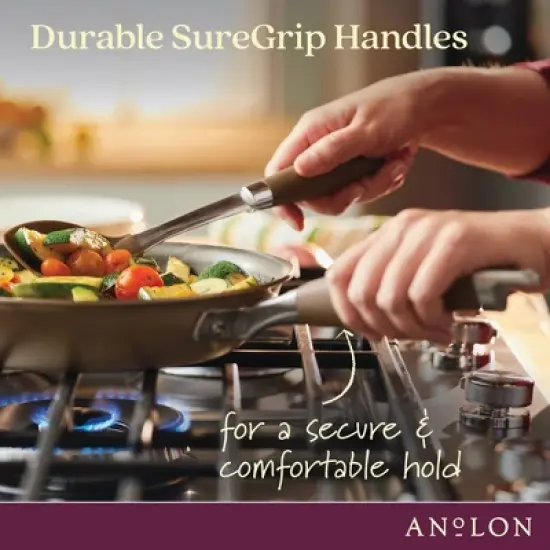 Anolon Advanced Home 10.25" Hard-Anodized Nonstick Frying Pan Bronze image {3}