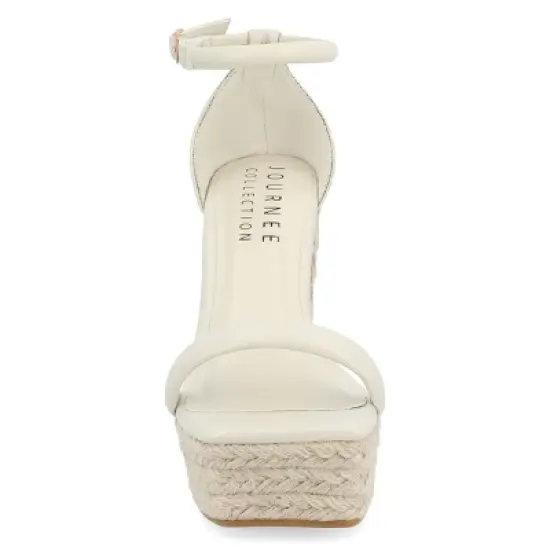 Journee Collection Womens Olesia Tru Comfort Foam Buckle Espadrille Wedge Sandals image {5}