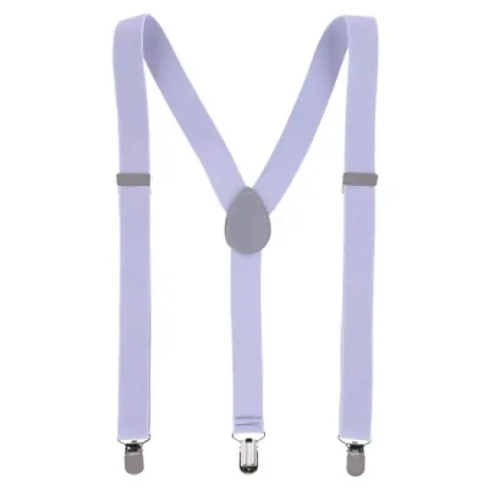CTM Men's Solid Fashion Color Bow Tie and Suspender Set image {2}