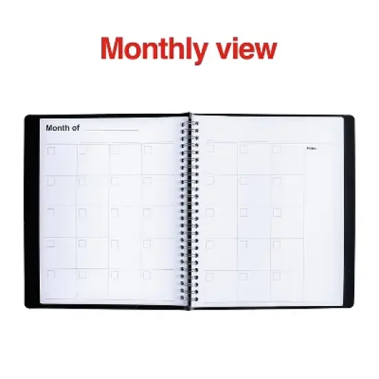 2024 Staples 7" x 8.75" Daily Planner Black (ST60461-24) image {3}