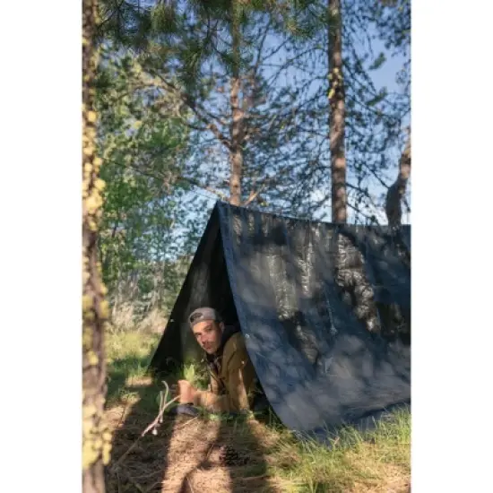 Stansport Medium-Duty Rip-Stop Tarp 6' x 8' - Dark Green - 4 Pack image {5}