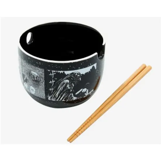 Junji Ito Collection Manga Ramen Bowl Bundle with Bowl, Bamboo Chopsticks Set image {4}