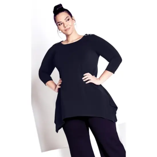 Women's Plus Size Pamela Tunic - black | AVENUE image {3}