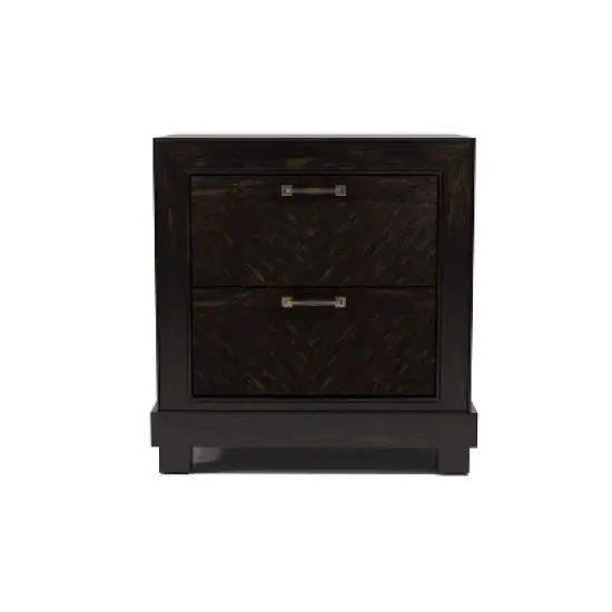 Vrolen 2 Drawer Nightstand Espresso - HOMES: Inside + Out image {3}
