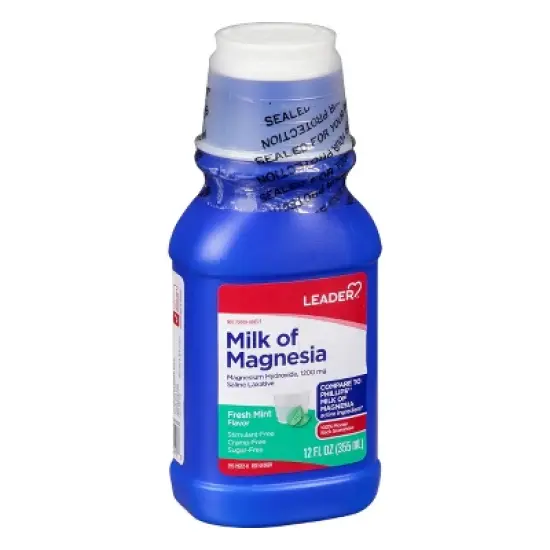 Leader Fresh Mint Flavor Milk of Magnesia 12 oz image {7}