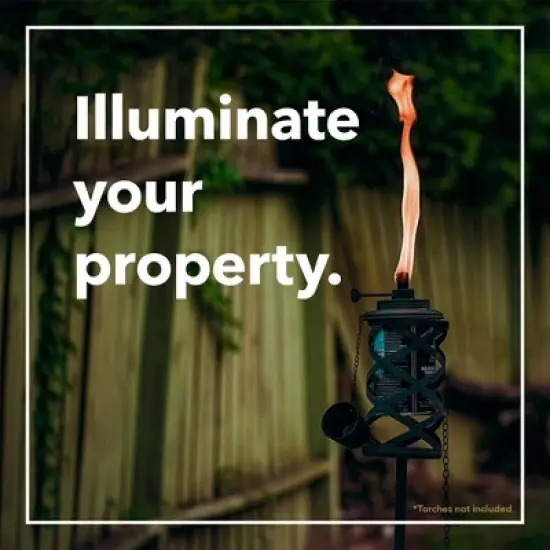 Impresa [6 Pack] Outdoor Light Stakes for Tiki Torch St& - 10 3/4" Stakes for Outdoor Lights - Garden Stakes for Lights image {6}