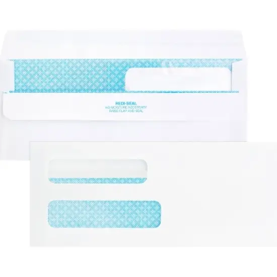 Business Source Double Window Check Envelopes image {8}