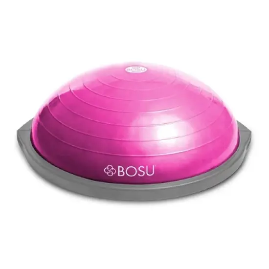 Bosu 72-10850 Home Gym Equipment The Original Balance Trainer 65 cm Diameter, Pink and Gray image {2}