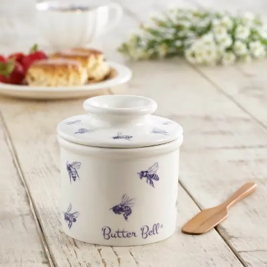 Butter Bell&reg; Crock &ndash; Farmhouse Honey Bee Ceramic Butter Keeper, Beekeeper-Inspired Butter Dish for Fresh, Spreadable Butter image {2}