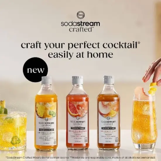 SodaStream Crafted Mixers Pineapple Jalapeno Drink Mix: Liquid Concentrate, Fruit Drink, Soda Streamer Flavor image {8}