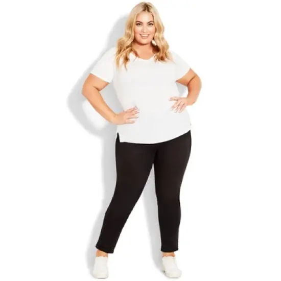 Women's Plus Size Butter Denim Skinny Jean Black - tall | AVENUE image {7}