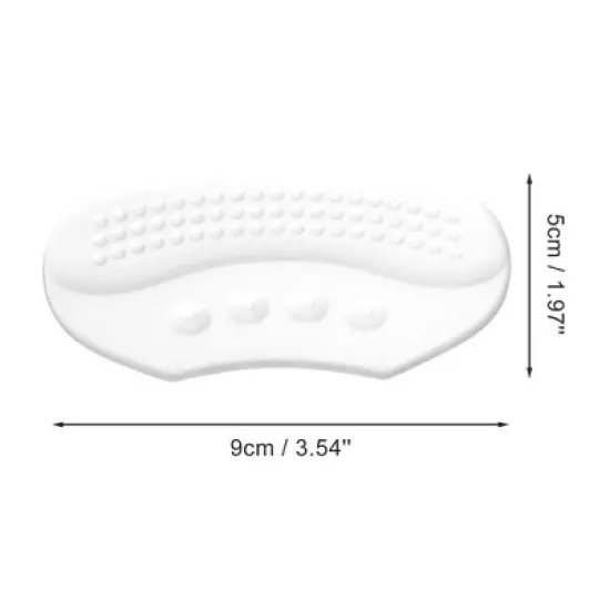 Unique Bargains Concealed Thin Shoes Heel Pads One Size Transparent 2 Pair image {3}
