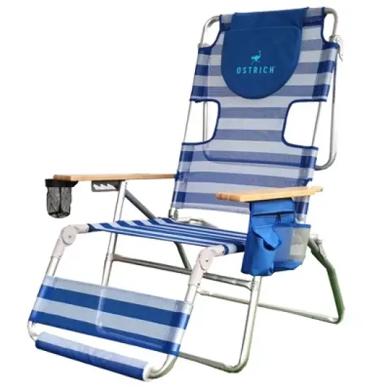 Ostrich Altitude 3-N-1 Lightweight Lawn Beach Reclining Lounge Chair with Faootrest, Outdoor Furniture for Patio, Balcony, Backyard, or Porch image {7}
