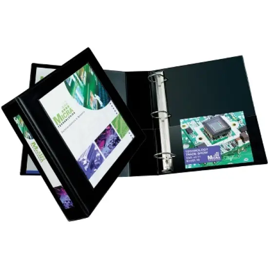 Avery Heavy-Duty Framed View 3-Ring Binder, 2" One Touch EZD Rings, 1 Black Binder (68032) image {6}