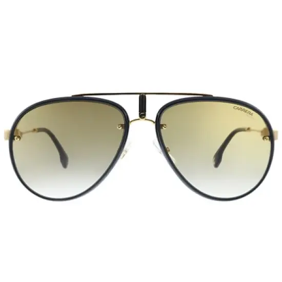 Carrera Glory 2M2 Unisex Pilot Sunglasses Black Plastic on Gold 58mm image {1}