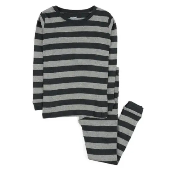 Leveret Kids Two Piece Cotton Striped Boys Pajamas image {8}