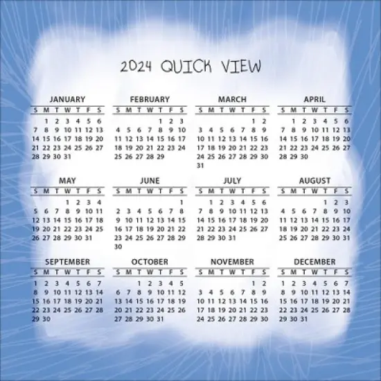 Lang 2024 Daily Desktop Calendar 5"x5" Sketchy Chic image {2}