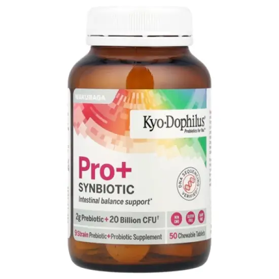 Kyolic Kyo-Dophilus&reg; Pro+ Synbiotic, Berry Smoothie, 50 Chewable Tablets image {2}