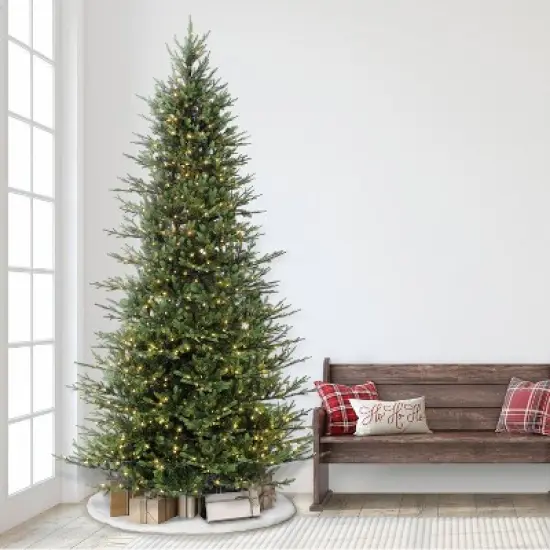 9ft Pre-Lit Full Berkshire Fir Artificial Christmas Tree - Puleo image {4}